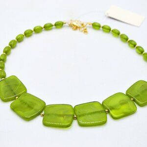 Tanya creations green acrylic necklace